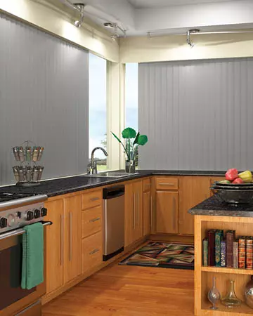 Light Grey Vertical Blinds