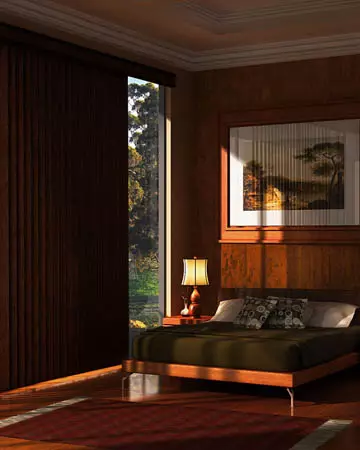 Premium Mahogany Vertical Blinds
