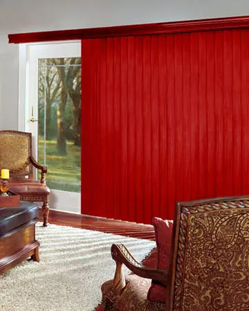 Red Vertical Blinds
