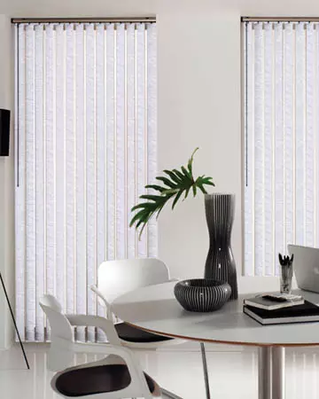 Chatsworth White Vertical Blinds