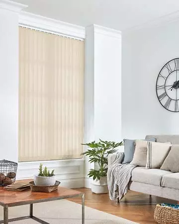 Eclipse Banlight Duo FR Beige Vertical Blinds