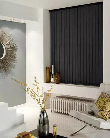 Eclipse Banlight Duo FR Black Vertical Blinds