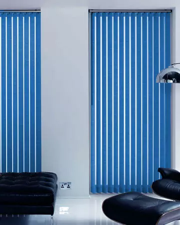 Eclipse Banlight Duo FR Blue Vertical Blinds