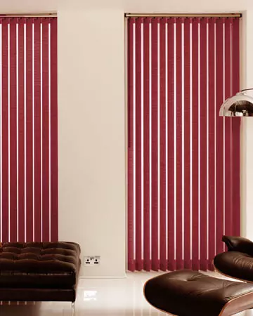 Eclipse Banlight Duo FR Cerise Vertical Blinds