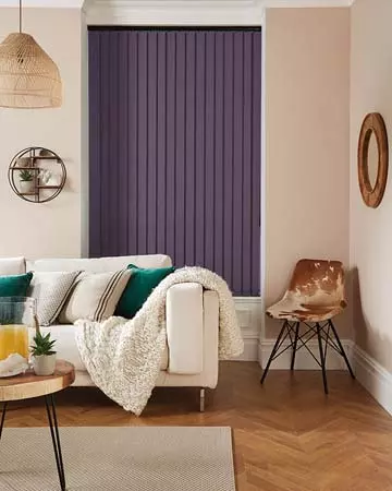 Eclipse Banlight Duo FR Mulberry Vertical Blinds