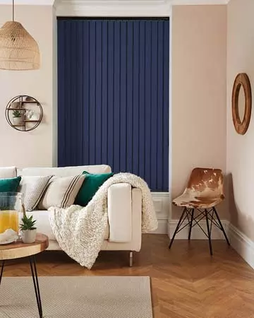 Eclipse Banlight Duo FR Navy Vertical Blinds