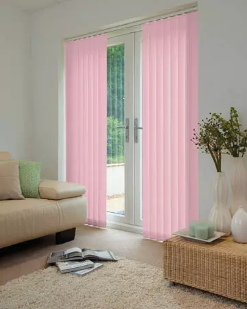 Eclipse Banlight Duo FR Pink Vertical Blinds
