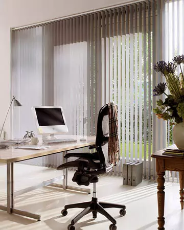Eclipse Banlight Duo FR Silver Vertical Blinds