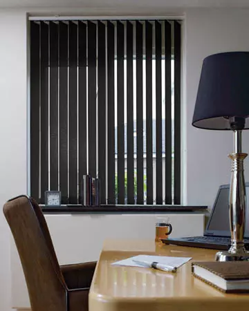 Eclipse Palette Black Vertical Blinds