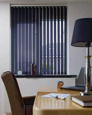 Eclipse Palette Dark Blue Vertical Blinds