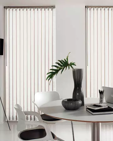 Eclipse Palette White Vertical Blinds
