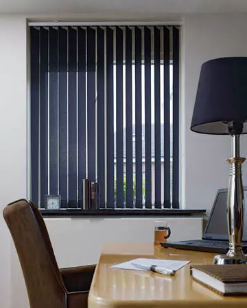 Louvolite Carnival Navy Vertical Blinds