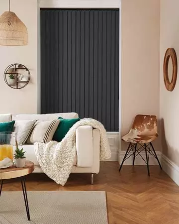 Louvolite Carnival Raven Vertical Blinds