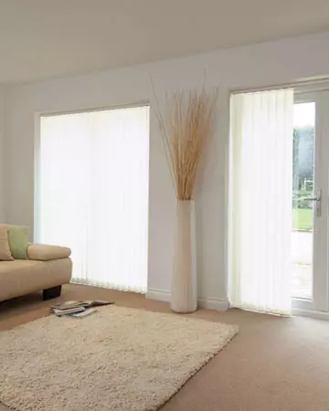 Louvolite Exlite Snow Vertical Blinds