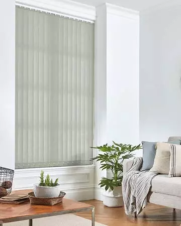 Louvolite Mineral Silver Vertical Blinds