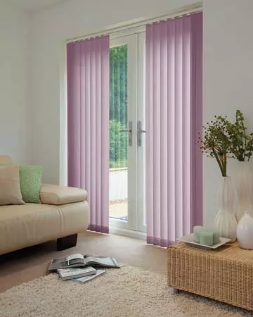 Louvolite Voile Grape Vertical Blinds