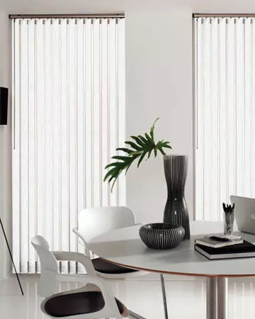 Railux Shannon White Vertical Blinds