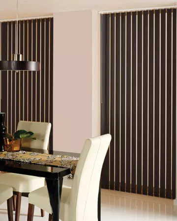 Splash Chocolate Vertical Blinds