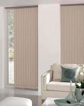 Splash Hessian Vertical Blinds