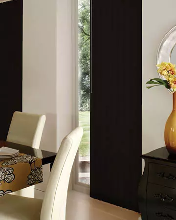 Wipeable Black Vertical Blinds