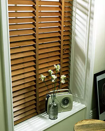 Styleline Express Plus Pecan Wooden Blinds