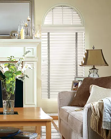 Cream Embossed Wooden Blinds