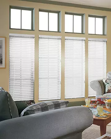 White Embossed Wooden Blinds