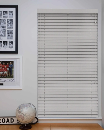 Abachi Warm Grey Wooden Blinds
