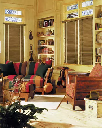 Aged Oak Wooden Blinds