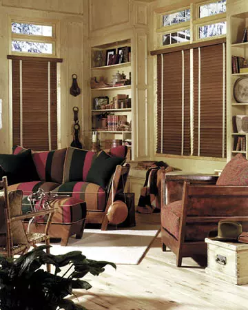 Antique Oak (real Oak) Wooden Blinds