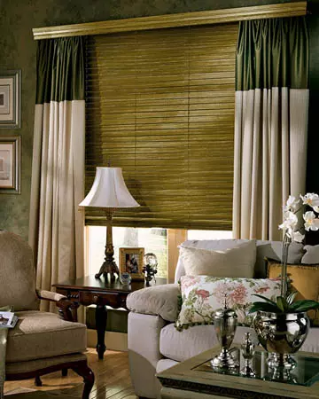 Distressed Gold Varnished Real Oak Wooden Blinds