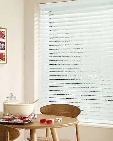 Matt White Wooden Blinds