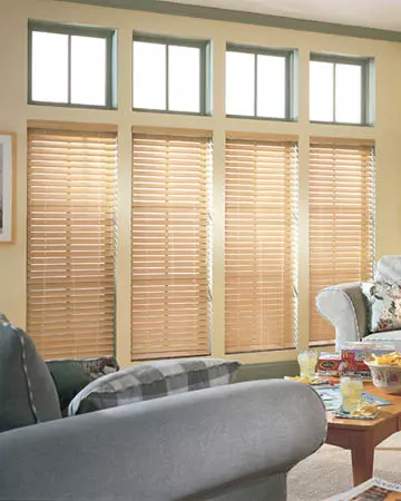 Premium Natural Taped Wooden Blinds