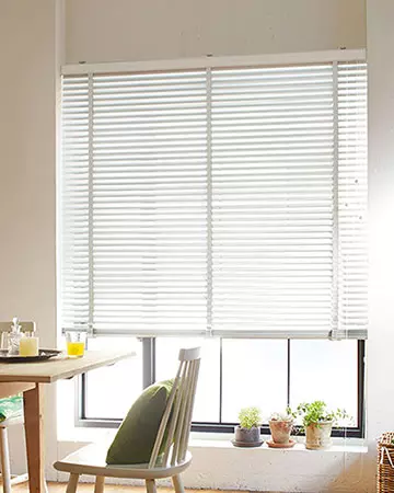 Old White Wooden Blinds with Tapes