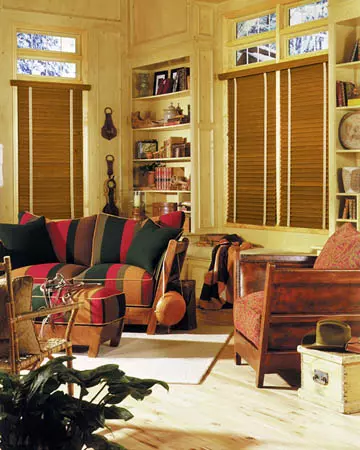 Premium Golden Oak Wooden Blinds