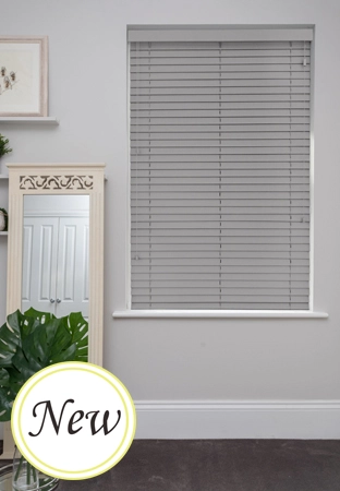 Premium Pewter Wooden Blinds