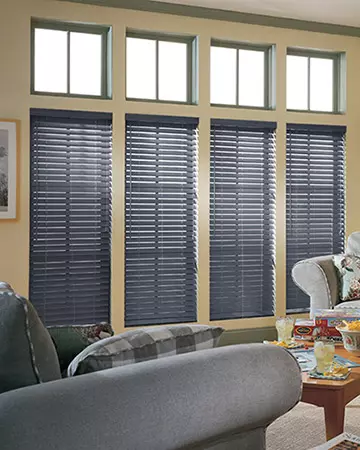 Smoke Grey Wooden Blinds